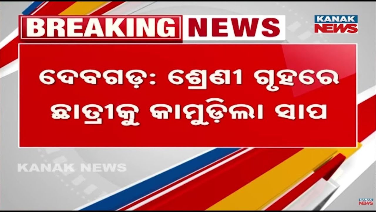 Student Bitten By Snake Inside Classroom In Deogarh | Shocking Incident At Chadeimara School