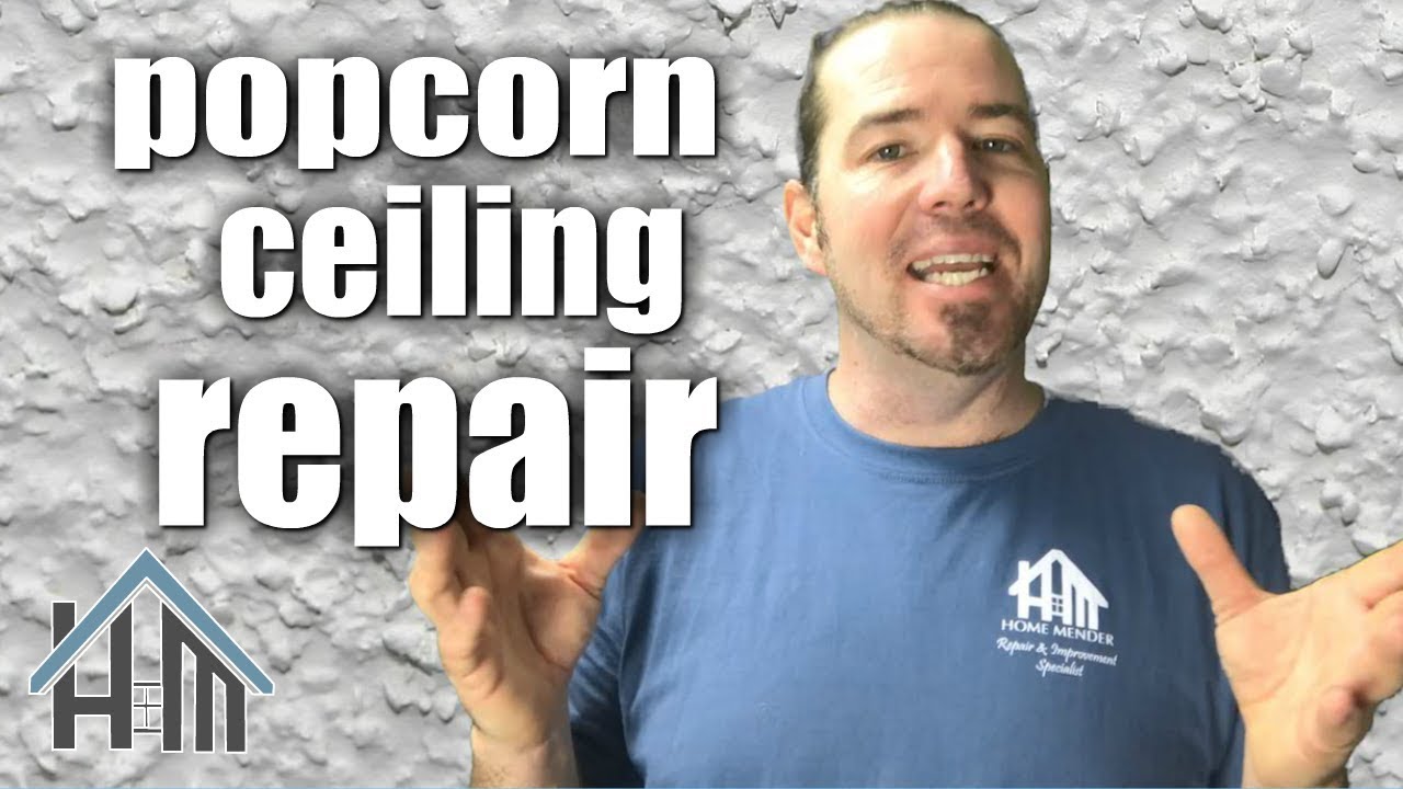 How to repair popcorn ceiling. Easy! Home Mender.