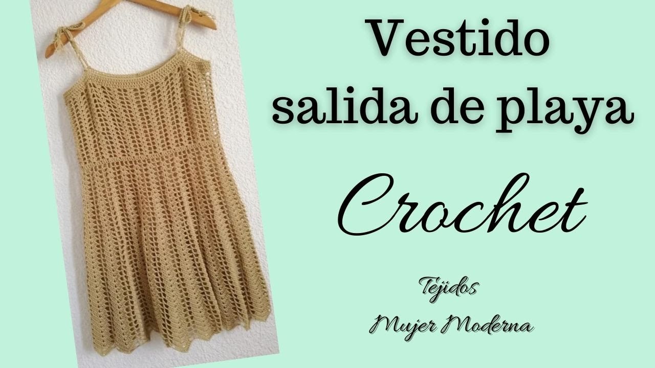 VESTIDO SALIDA DE PLAYA //Tejido a Crochet // Beach cover up crochet tutorial