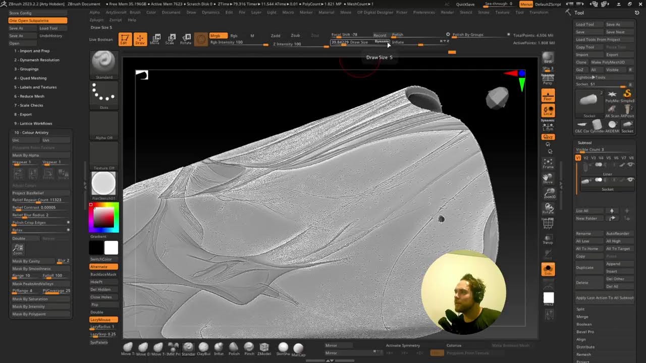 Design a Textured and Colored Socket for Prosthetics, using O+P Digital Designer