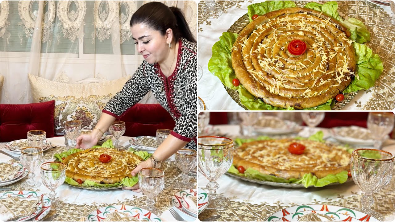 محنشة اقتصادية مالحة للضيوف بثلاث حشوات سهلة وكتجي لذيذة بزاف🥰mhancha salée