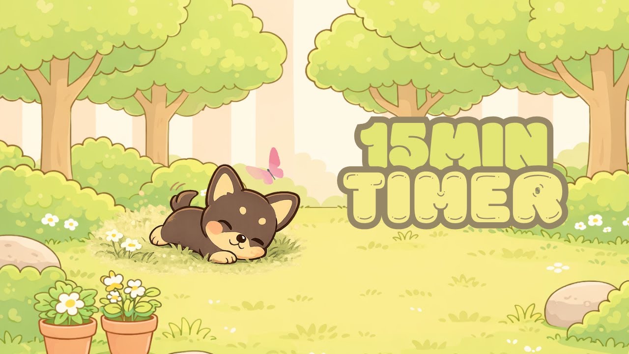 15 minutes – relax & study with me | lofi timer 🎧