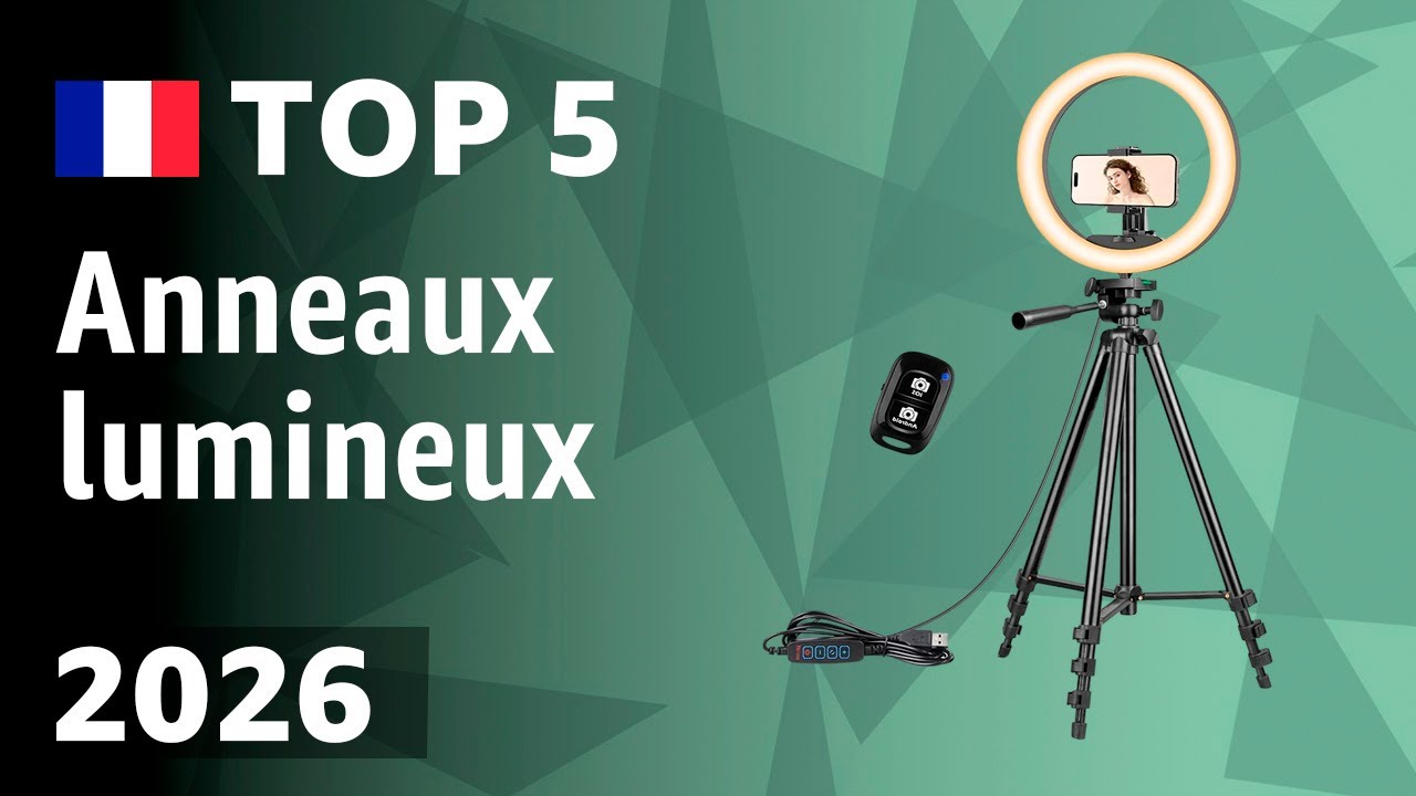 TOP-5: Les meilleurs anneaux lumineux (lampes selfie) – Test 2026!