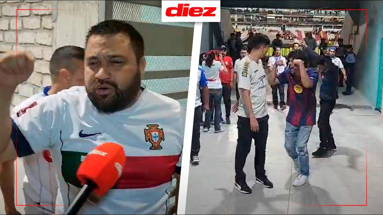 Aficionados de Motagua se burlan de Olimpia, quienes explotan contra Armando Castro por arbitraje