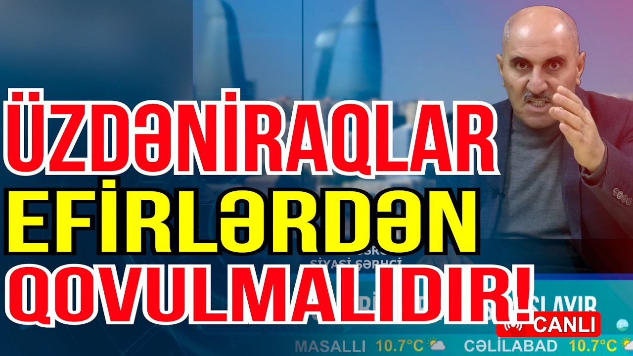 Üzdəniraqları efirlərdən qovmaq lazımdır! - Canlıda AĞIR SÖZLƏR - Media Turk TV