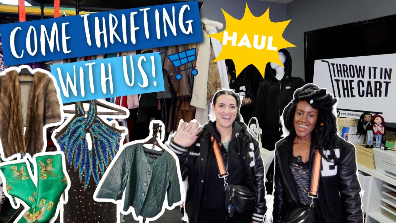 THRIFT HAUL! VINTAGE SEQUIN, LEATHER, JEANS, & MORE! #VEGAS  |#ThriftersAnonymous