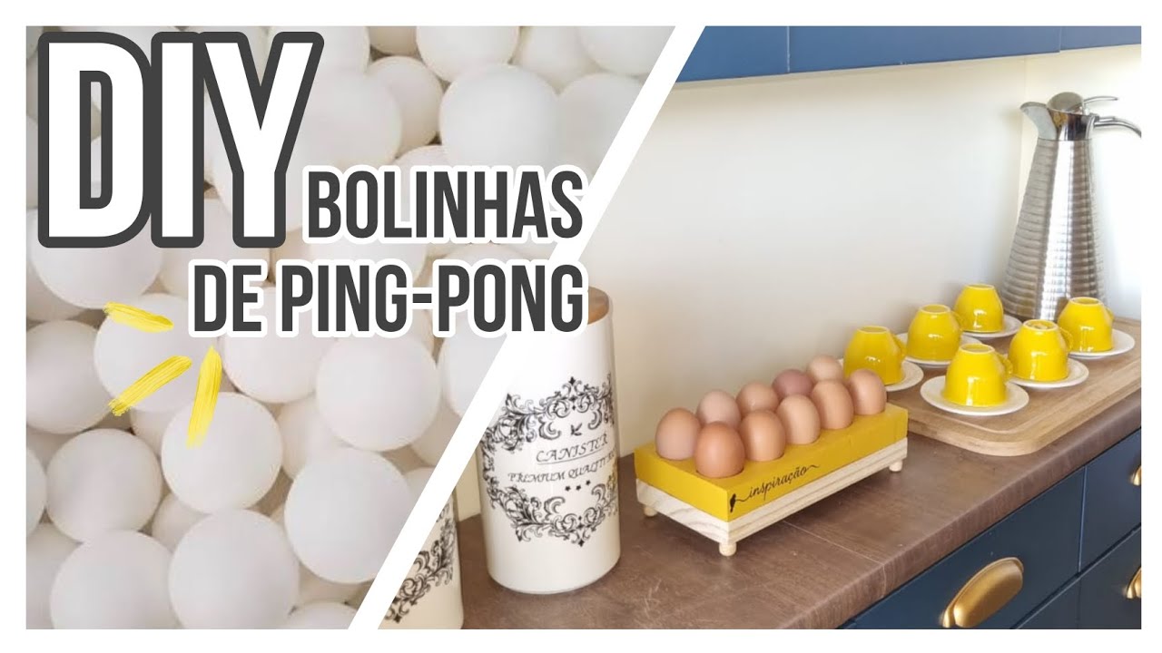 PORTA OVOS COM CIMENTO E BOLINHAS DE PING-PONG!