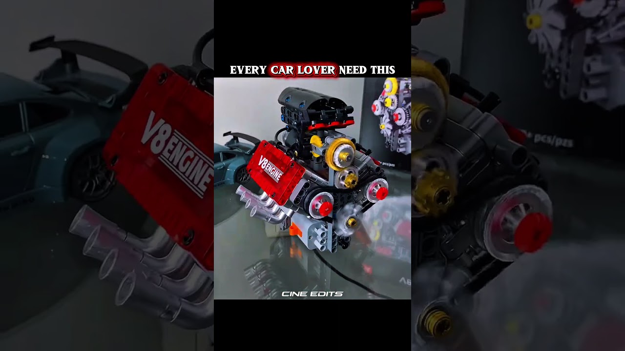 Every car lover need this v8 lego engine #shorts