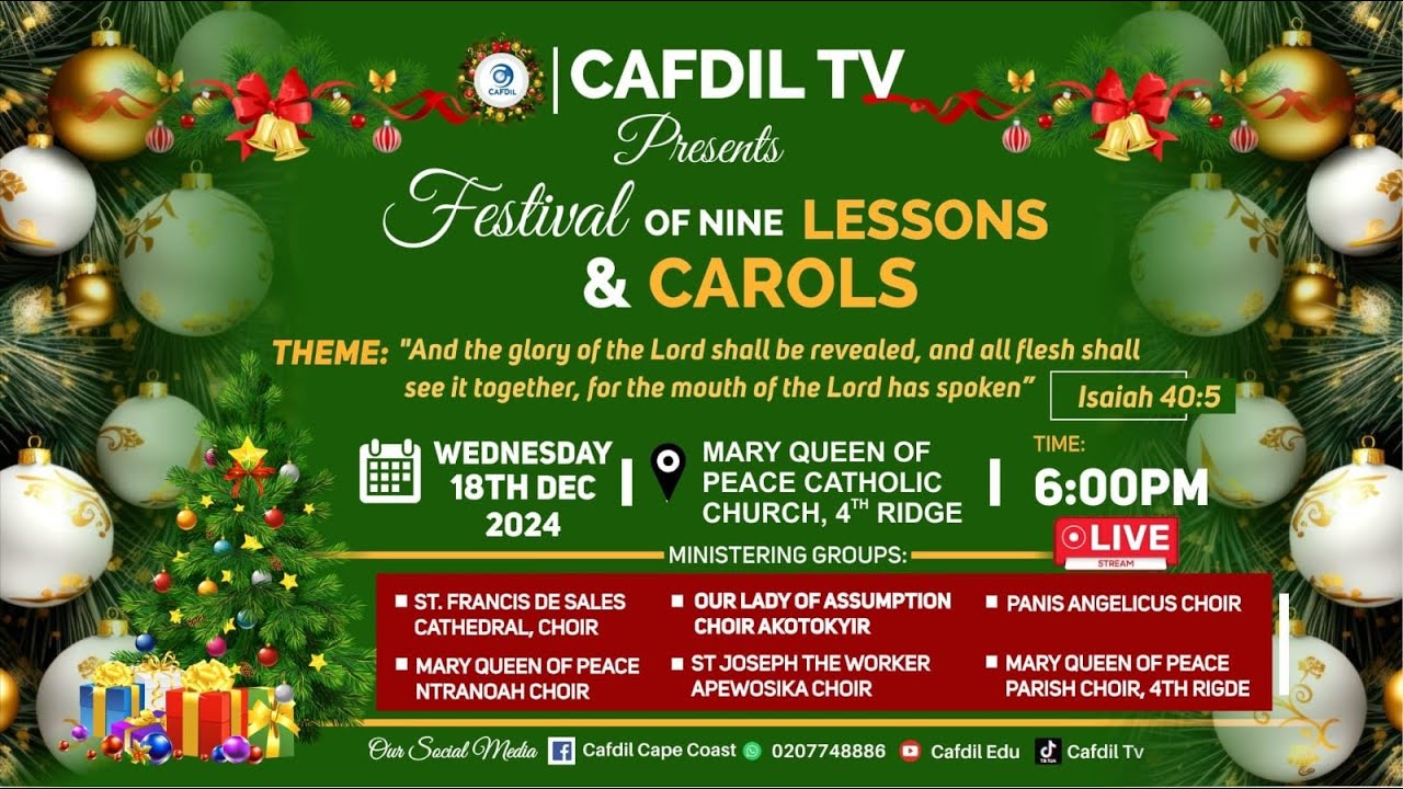 CAFDIL Festival of Nine Lessons and Carols 2024