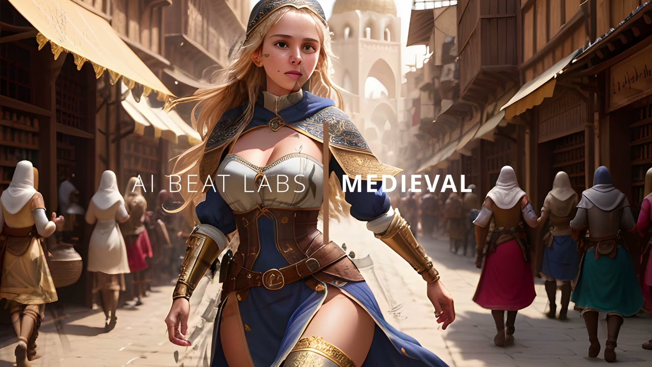 MEDIEVAL OLD MARKET - 100% AI GENERATED MUSIC - MIX FOR STUDY, RELAXING & WORK - 1 HOUR