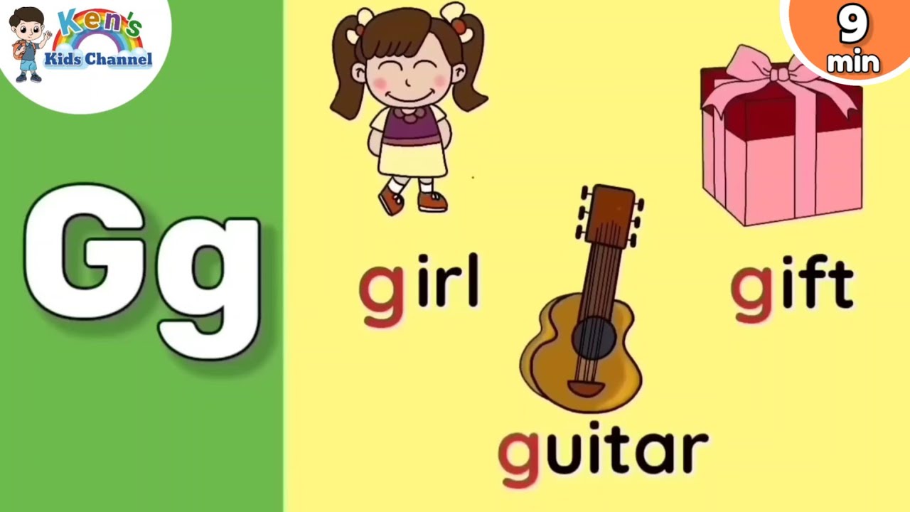 Learn about the Letter Gg | Letter Bb Objects | Learn to Write the Letter Gg | Reading Phonics 