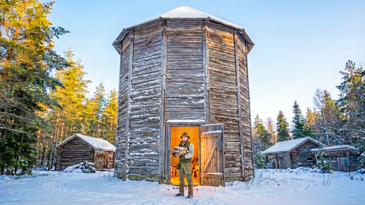 Thrown Out at 19 He Built a Cabin Inside a Grain Silo... It Withstood the Wind That Leveled the Town