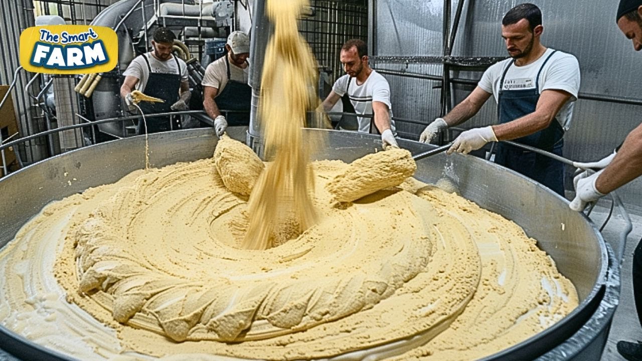 Hummus MEGA FACTORY: How Hummus is Made in Industrial quantities!