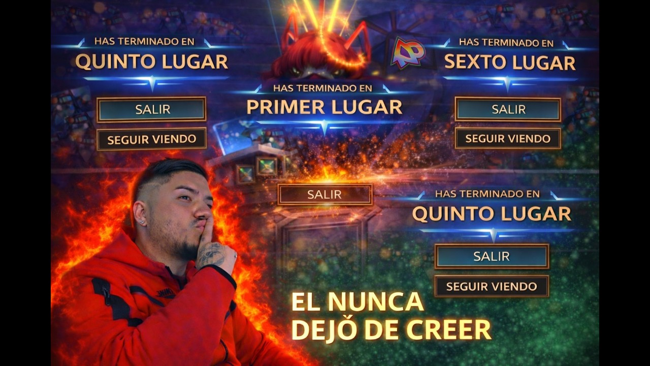 Tras dos horas perdiendo en TFT la ultima partida lo cambia todo... EPICO ... BRRRR