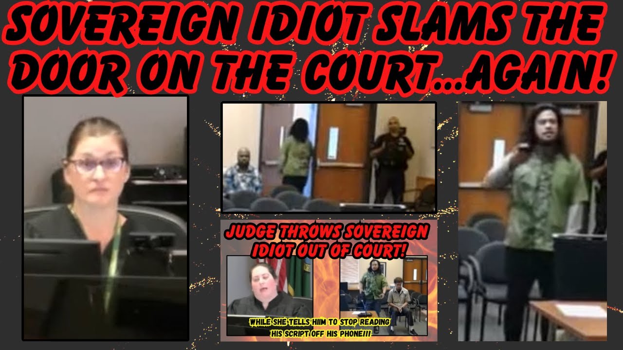 SOVEREIGN IDIOT SLAMS THE DOOR ON THE COURT...AGAIN!  He's even MORE contemptuous than before!!!