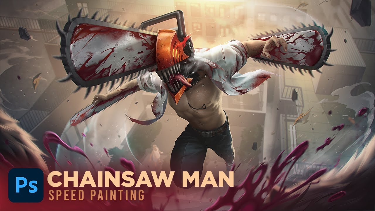 Denji (Chainsaw Man) - Digital Painting Timelapse