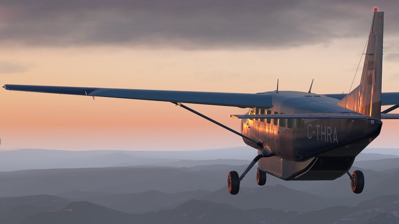Thranda Cessna C208 Caravan Climb and Cruise (and Dynamic Panel)