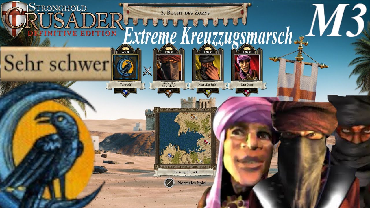 Bucht des Zorns | Extreme Kreuzzugsmarsch M3 [Blind] | Sehr Schwer | Stronghold Crusader: DE