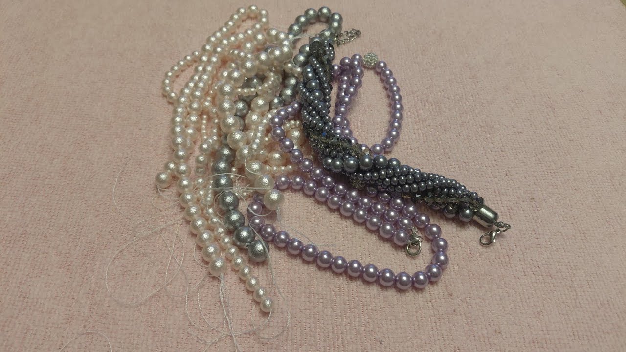 Распаковка материала для украшения #jewelry #handmadejewelry #распаковка #unboxing #pearl 