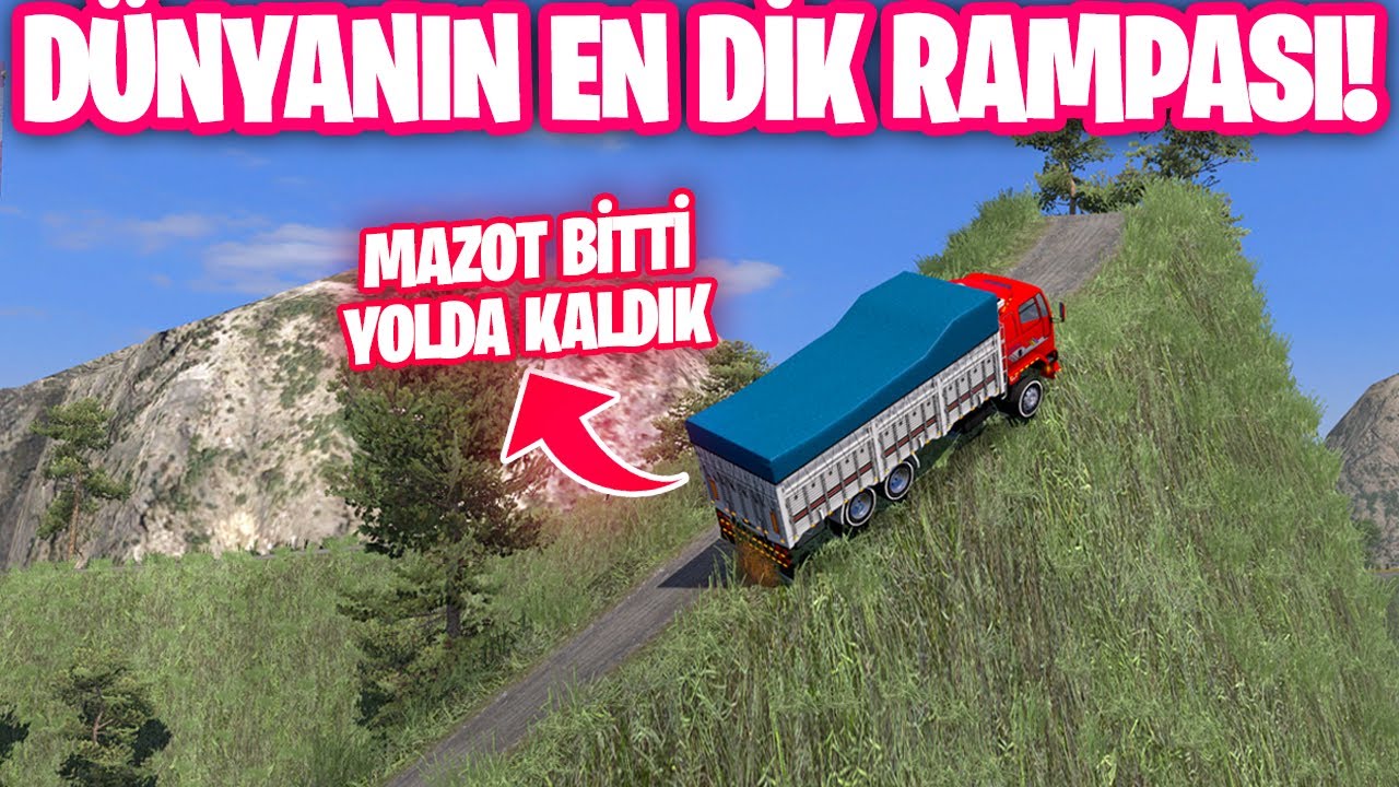 DÜNYANIN EN DİK ÖLÜM RAMPASI !!! | MAZOT BİTTİ - LASTİKLER PERİŞAN 😮 ETS 2 FORD CARGO 2520