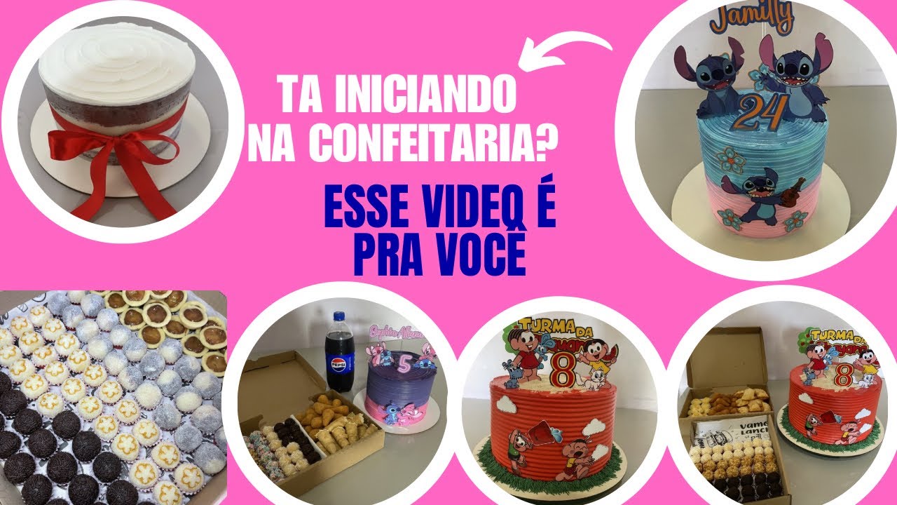 Decorando bolos do zero/vlog/kit festas