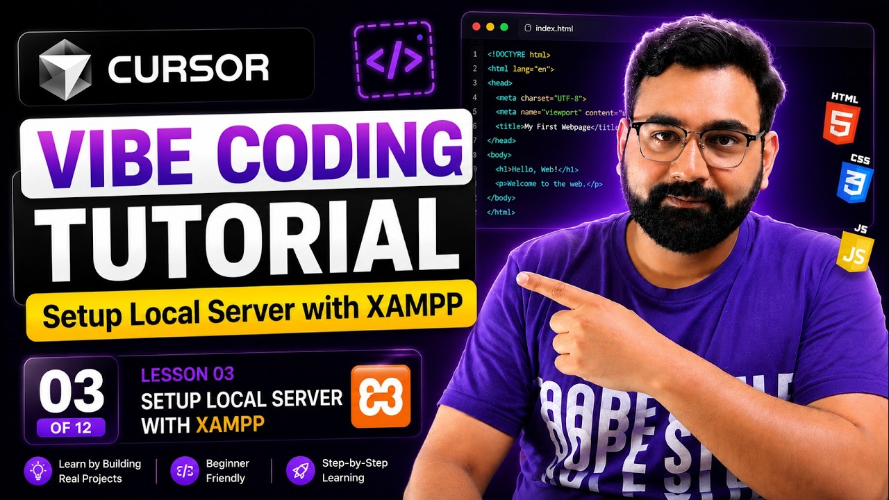 Local Server with XAMPP | Vibe Code with Cursor AI Code Editor | Wit Reach SkillLab