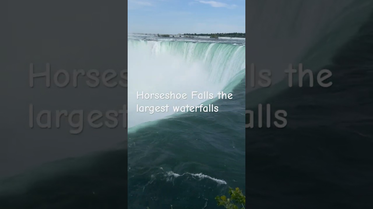 Largest waterfalls Niagara Horseshoe Falls #travel #tourism #waterfall  #water  #niagara