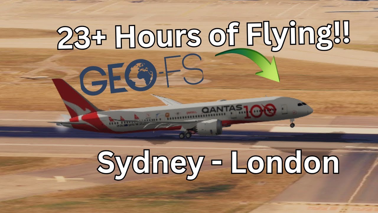 GeoFS RECORD FLIGHT Landing | 23+ HOURS!