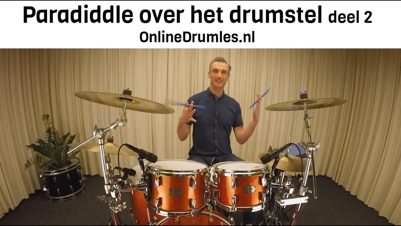 Paradiddle (RLRRLRLL) over het drumstel - Online Drumles