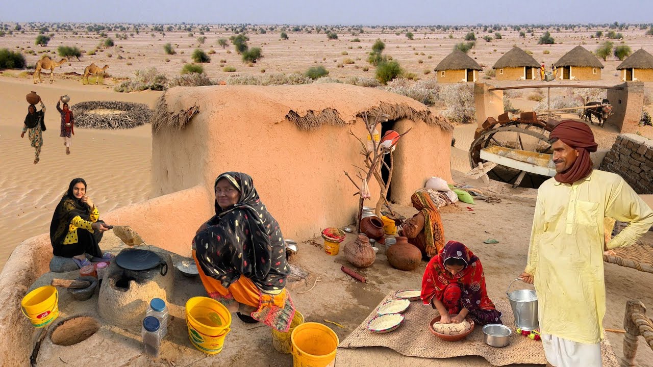 Cooking Early In The Morning In The Desert 🏜️ |Desert Village Woman life| |Desert Village Cooking|