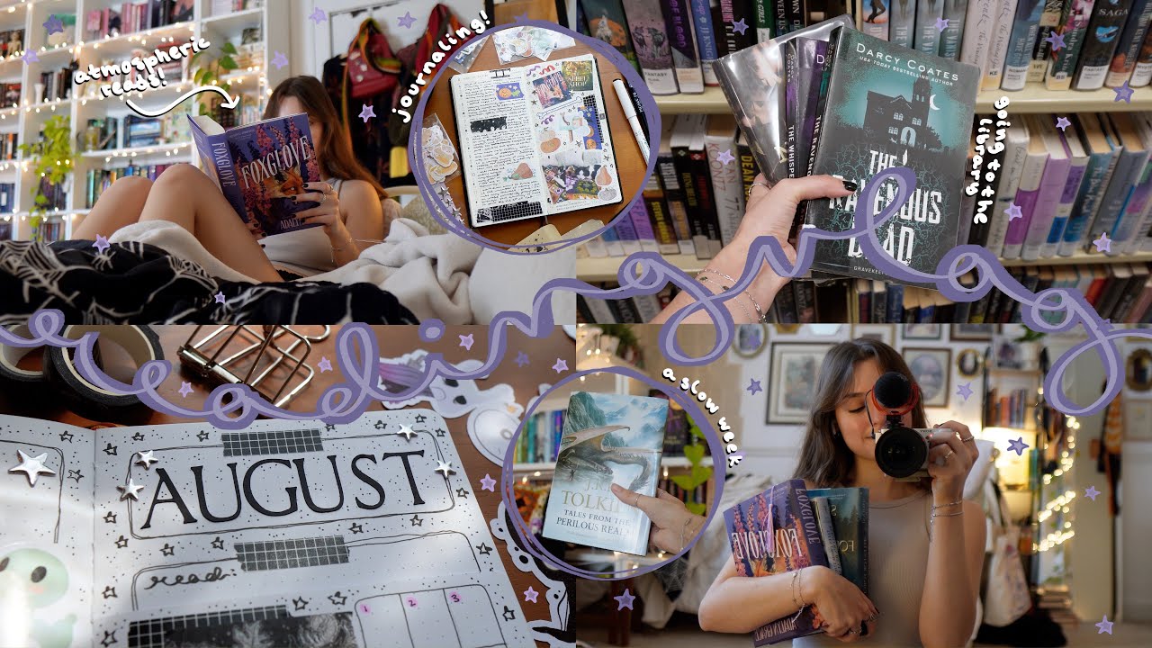 READING VLOG | atmospheric reads, a lot of journaling + crocheting✒️