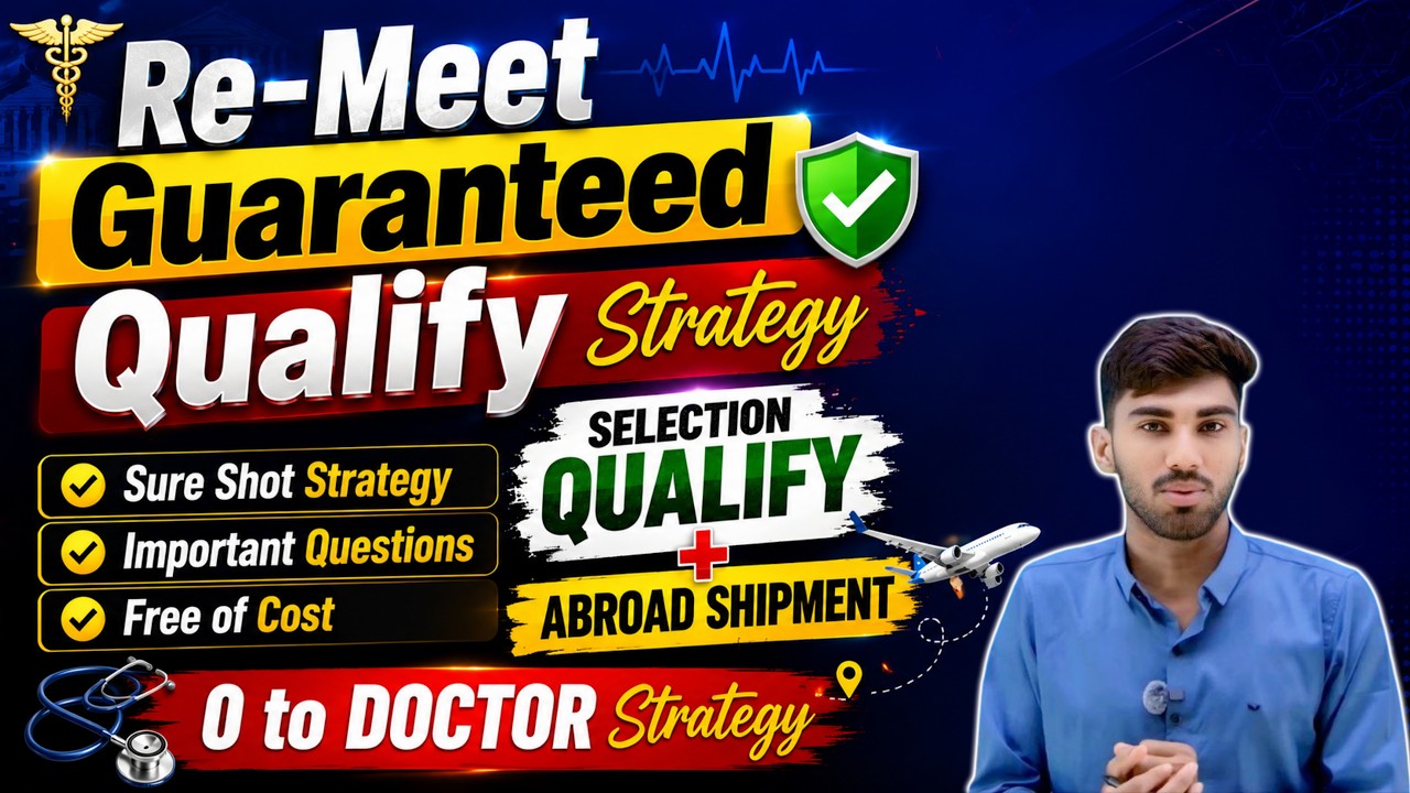 RE-NEET 2026 Qualify Karne Ki Ultimate Strategy | Daily Plan, Revision & MCQs #RENEET2026 #study