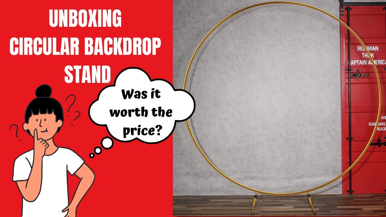 Round Balloon Arch Stand/ Circular Backdrop Stand Unboxing and Review
