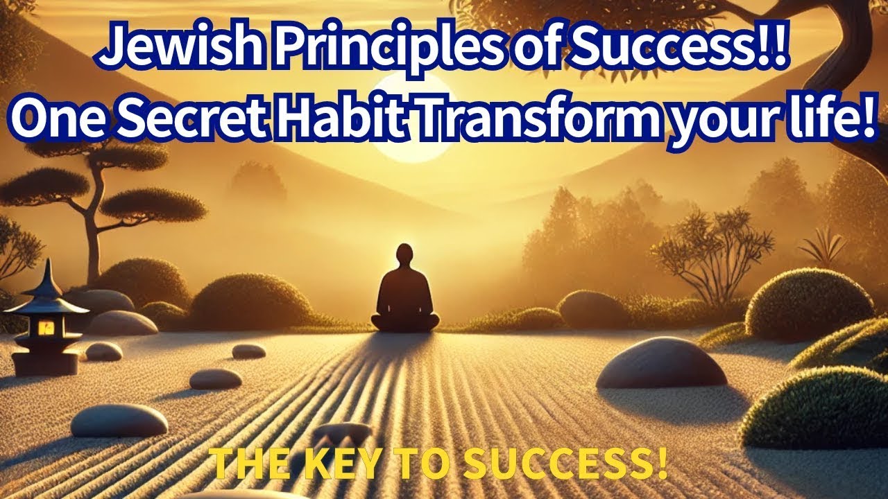 Jewish Principles of Success  The One Habit that You