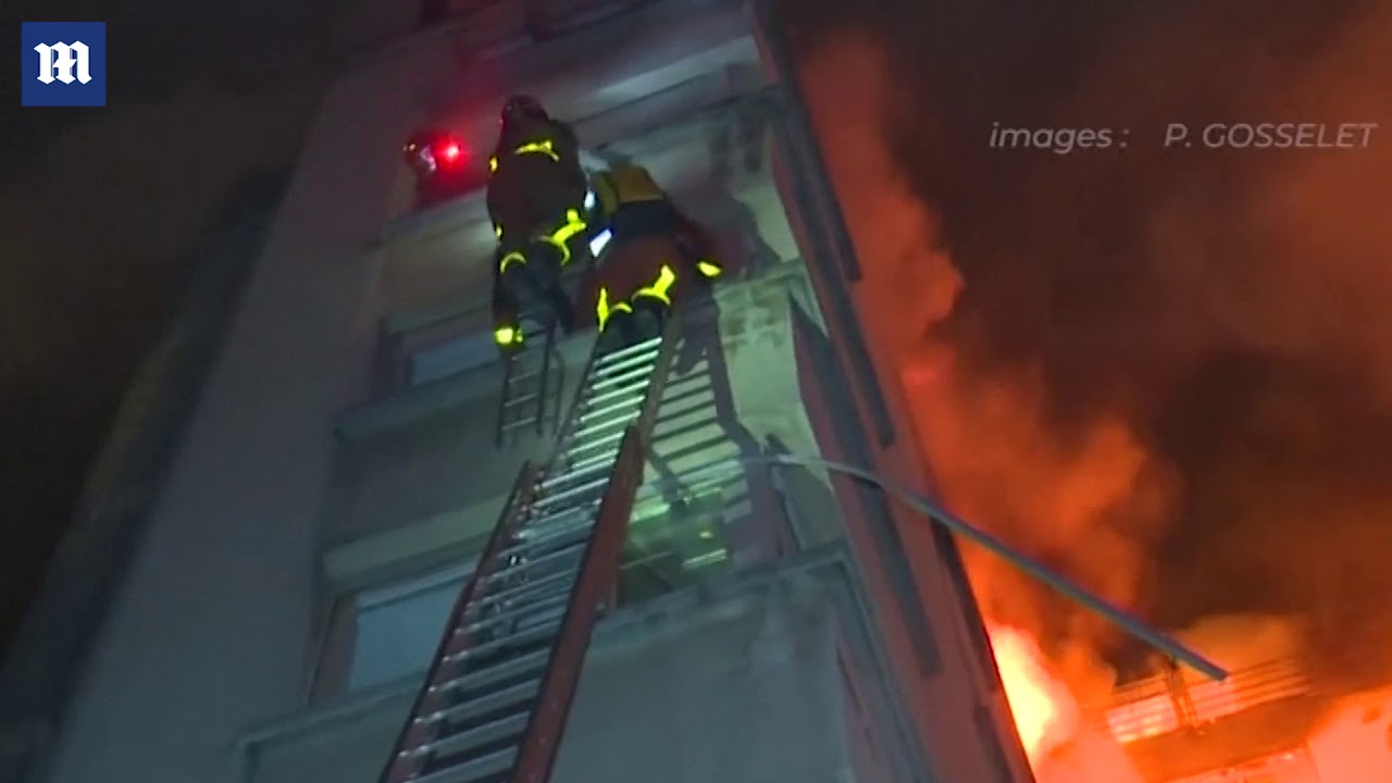 Firefighters rush to get residents out of Paris apartment block