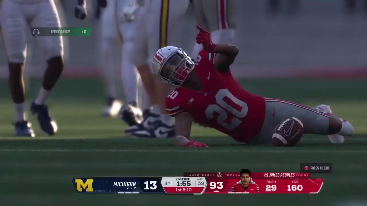 NCFB S5 Week 13: Michigan @ #7 Ohio State PT.2