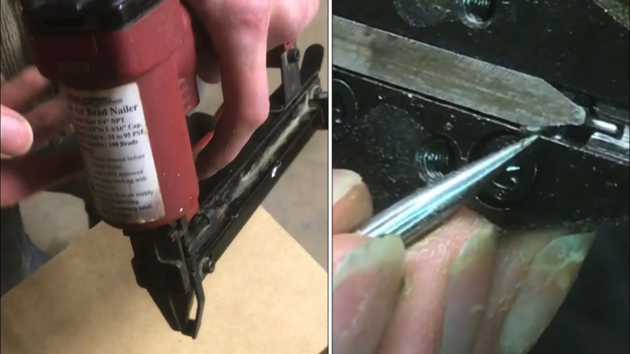 how to unJAM an &ldquo;air nailer&rdquo; (brad nailer)