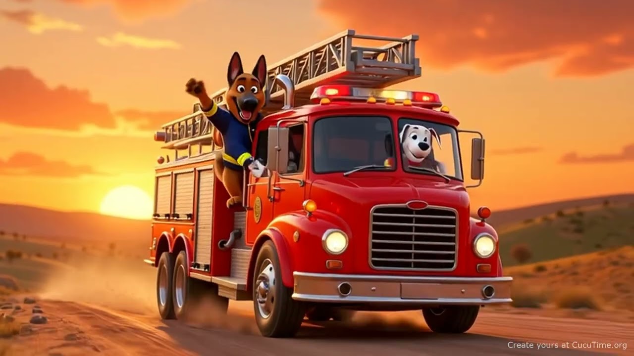 Rex and Spot: Firefighting Pups to the Rescue!