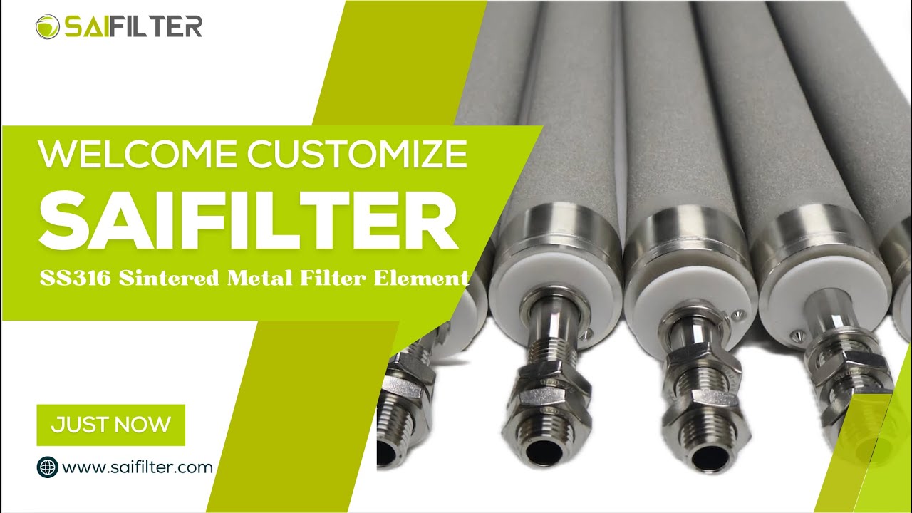 SS316 Sintered Metal Powder Filter Element