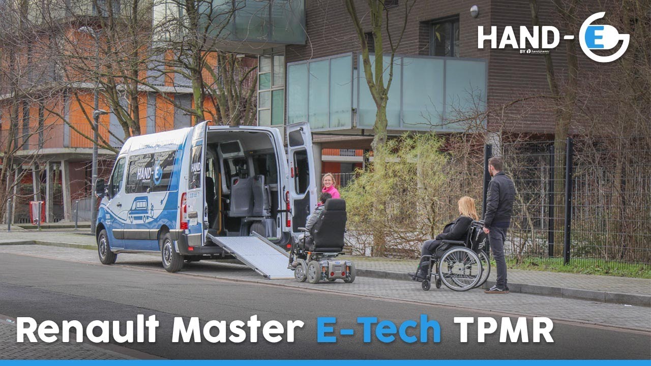 Renault Master E-Tech TPMR, 100 % électrique, 100 % accessible en fauteuil roulant !