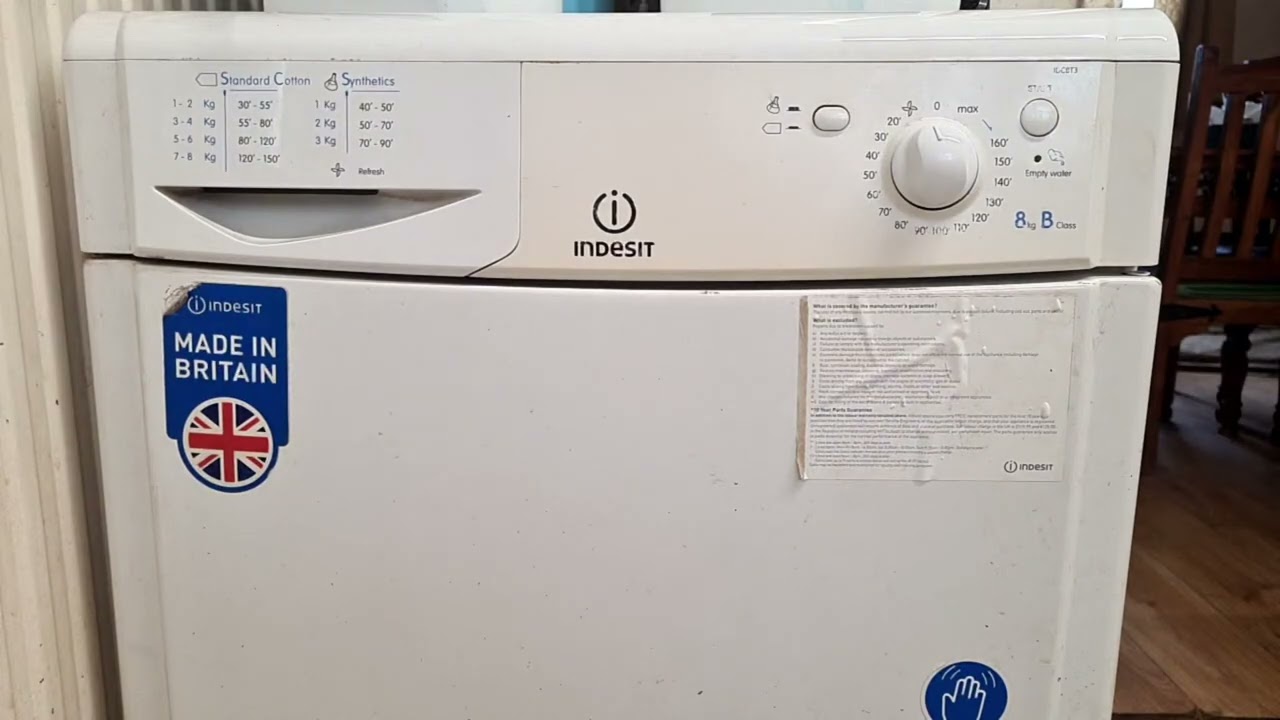 Highlight 2:59:43 – 3:04:43 from Indesit IDC8T3 8KG Condenser Tumble Dryer Full Cycle