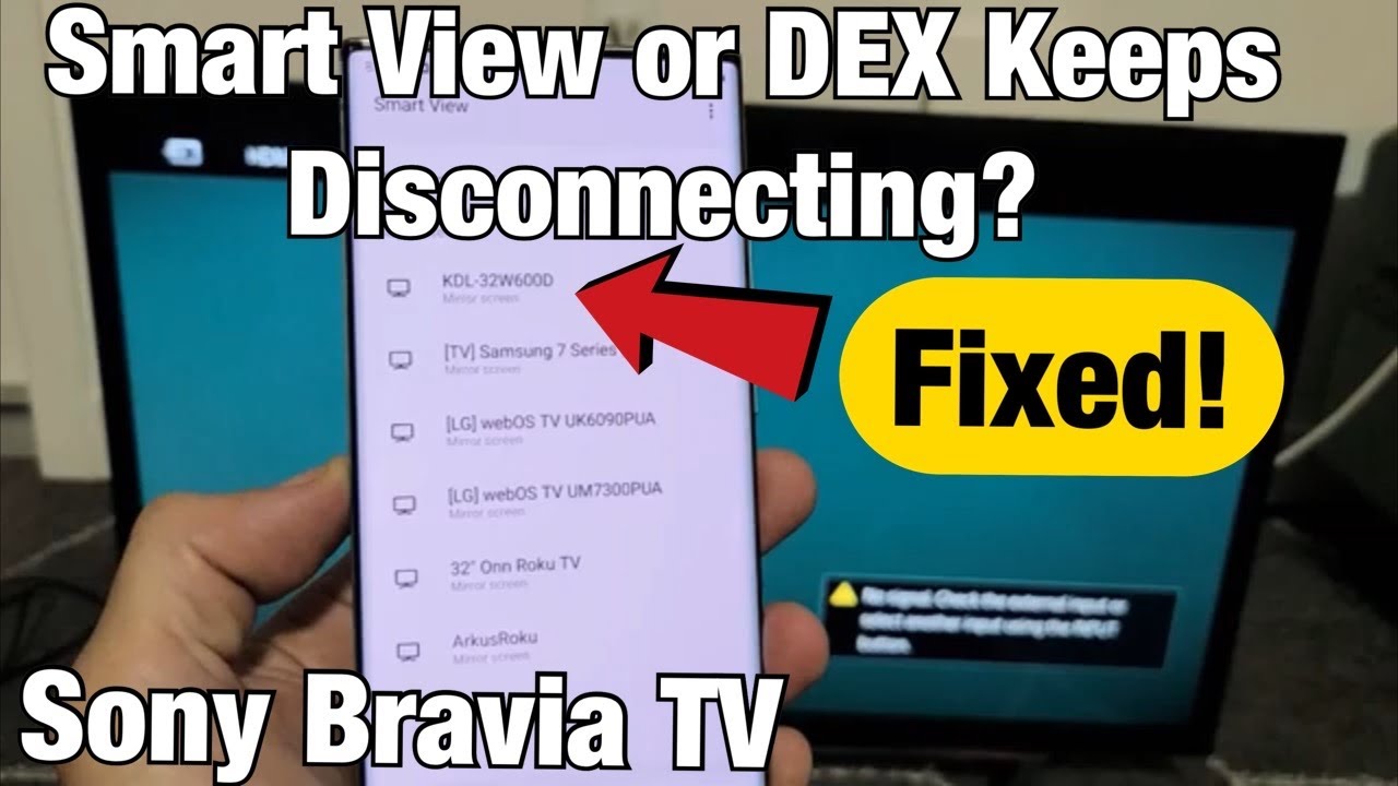 Телевизор Sony Bravia: Smart View (дублирование экрана) не подключается к телефону? Включите Wi-F...