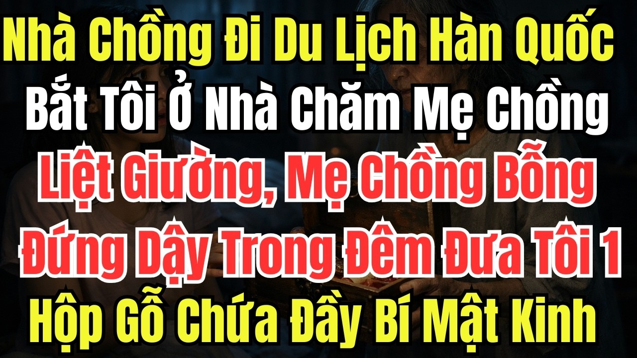 Nhà Chồng Đi Du Lịch Hàn Quốc Bắt Tôi Ở Nhà Chăm Mẹ Chồng Liệt Giường, Mẹ Chồng Bỗng Đứng Dậy Trong