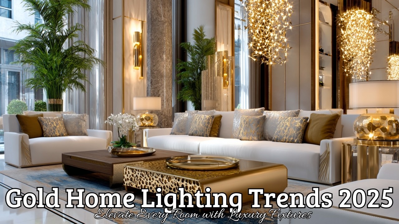 Gold Home Lighting Trends 2025: Elevate Every Room with Luxury Fixtures