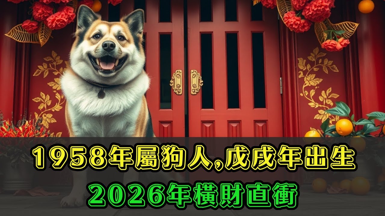 震驚天機！1958年戊戌狗，68歲前受盡阻礙，只因「財庫封印」！2026年一開，橫財擋都擋不住！#1958年屬狗 #戊戌狗命 #財庫開啟 #2026轉運