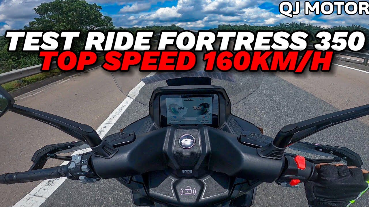 TEST RIDE QJ MOTOR FORTRESS 350 | TOP SPEED 160KM/H ?? | MAXI SKUTER PALING MURAH !!