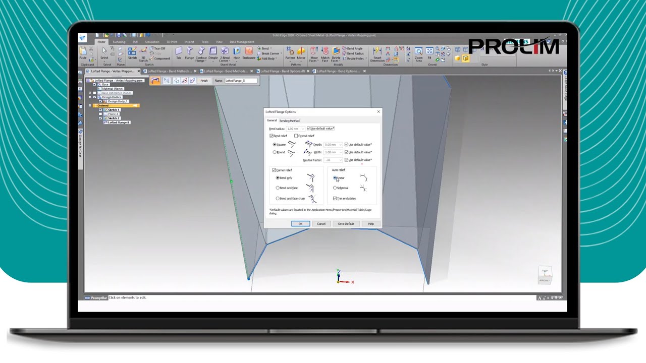 How Can Advanced Sheet Metal in Solid Edge Improve Fabrication? - Tutorial - PROLIM Webinar