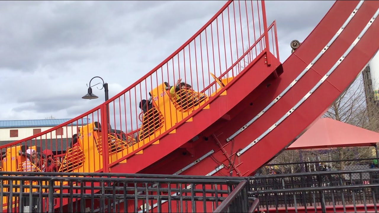 Six flags america fireball ride Scary Ride!!