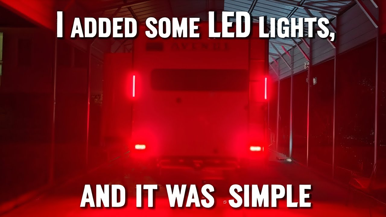 A simple to add rear LED taillight strip on my Alliance 23ML 5th wheel.