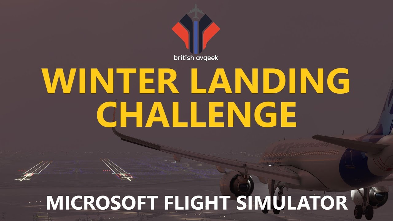 MSFS | Winter Landing Challenge - Snowy Paris in the Airbus A320 [Crosswind Landing]